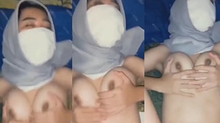 Hijab Penutup Wajah Putih Yang Bikin Geger Dan Menggoda