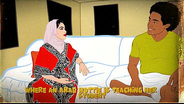 Guru Arab Berpantat Besar Dan Montok Mengajari Murid Trik Baru Yang Menggoda