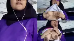 Hijab Nakal Pamer Memek Di Kantor
