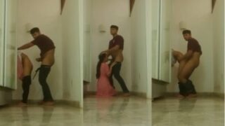 Cowok Sama Ceweknya Nikmatin Ngewe Berdiri Di Lorong Sambil Basah Kuyup.