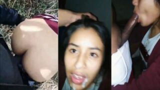 Panas Di Luar Ruangan, Cewek Desi Ngeseks Dikasih Air Mani Di Muka